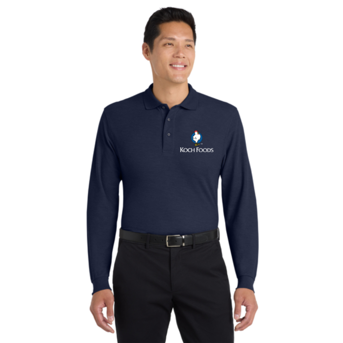 Port Authority® Silk Touch™ Long Sleeve Polo - Image 5