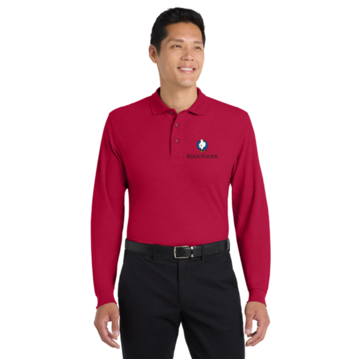 Port Authority® Silk Touch™ Long Sleeve Polo - Image 4