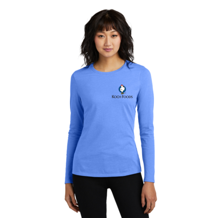 District® Women’s Perfect Blend® CVC Long Sleeve Tee - Image 4