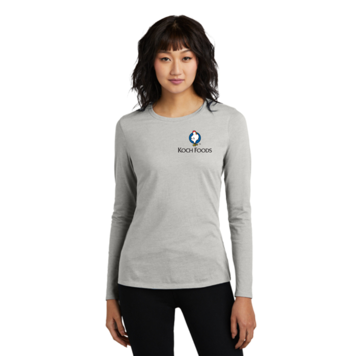District® Women’s Perfect Blend® CVC Long Sleeve Tee - Image 3