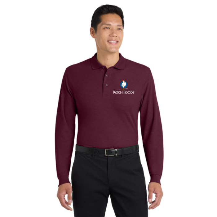 Port Authority® Silk Touch™ Long Sleeve Polo - Image 7