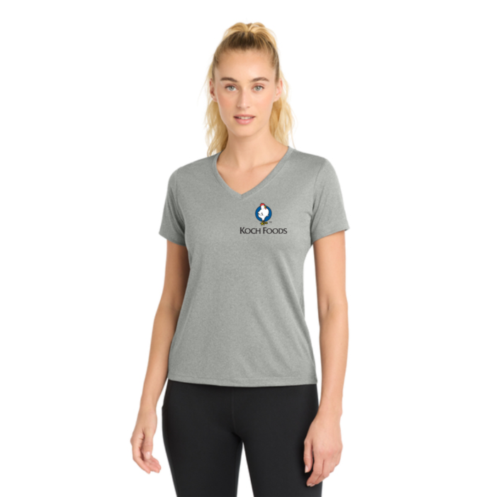 Sport-Tek® Women's PosiCharge® RacerMesh® V-Neck Tee - Image 5