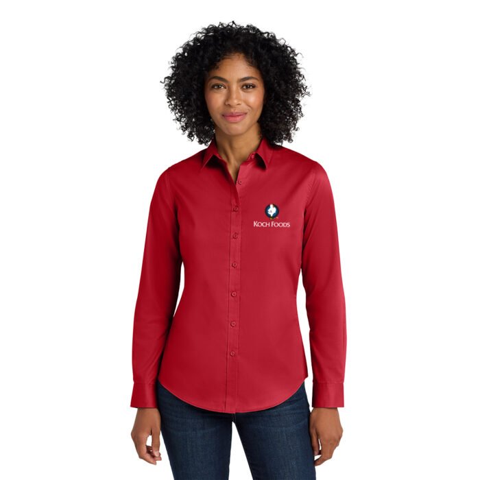 Port Authority® Women's SuperPro™ Twill Shirt - Image 3