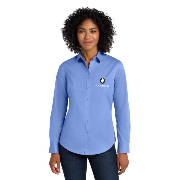 Port Authority® Women's SuperPro™ Twill Shirt - Image 6