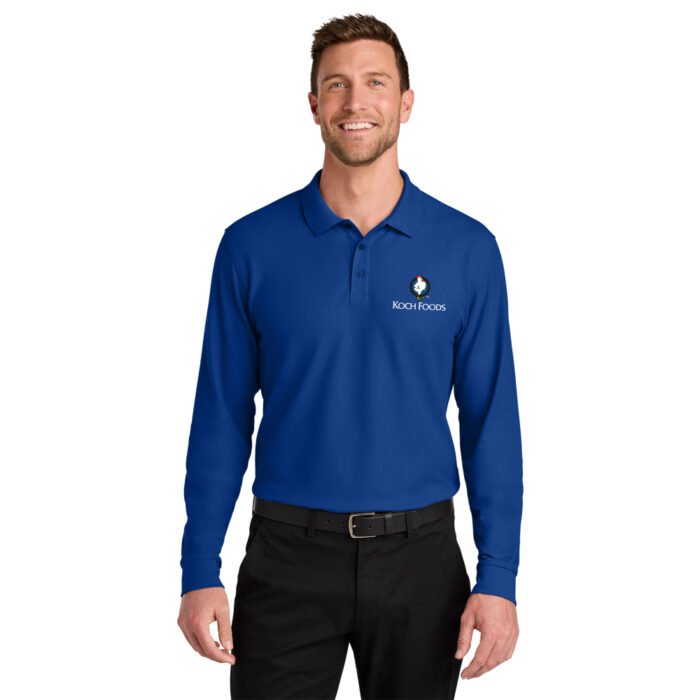Port Authority® Wearever Signature Pique Long Sleeve Polo - Image 4